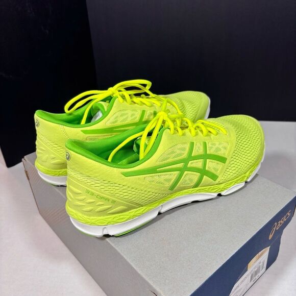 Asics 33-DFA 2 Running Shoe in sharp green/ jasmine green/flash NIB SIZE 12 - Picture 11 of 15